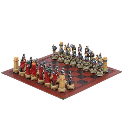 Historical Theme Resin Chess Figures 32 Painted Chess Game Gift Collection Carauana Store