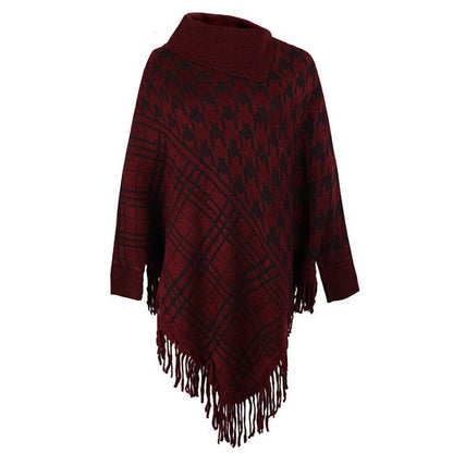 Knitted Shawl Women Warm Tassel Pullover Imitation Cashmere Carauana Store