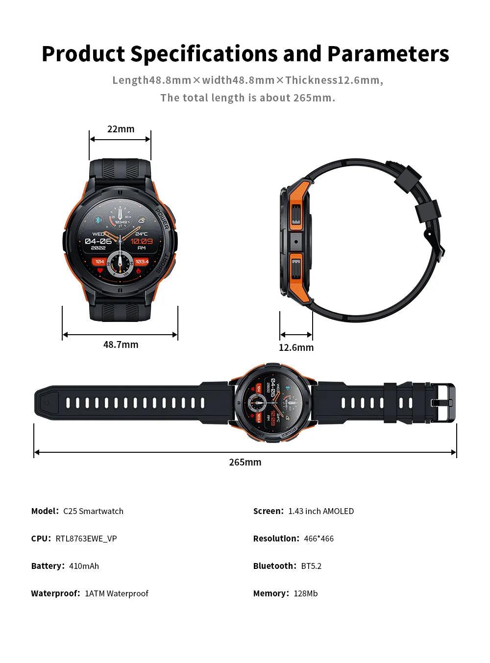 LEMFO Inspire SmartWatch Men AMOLED|Your Ultimate Wellness Companion Awaits Carauana Store