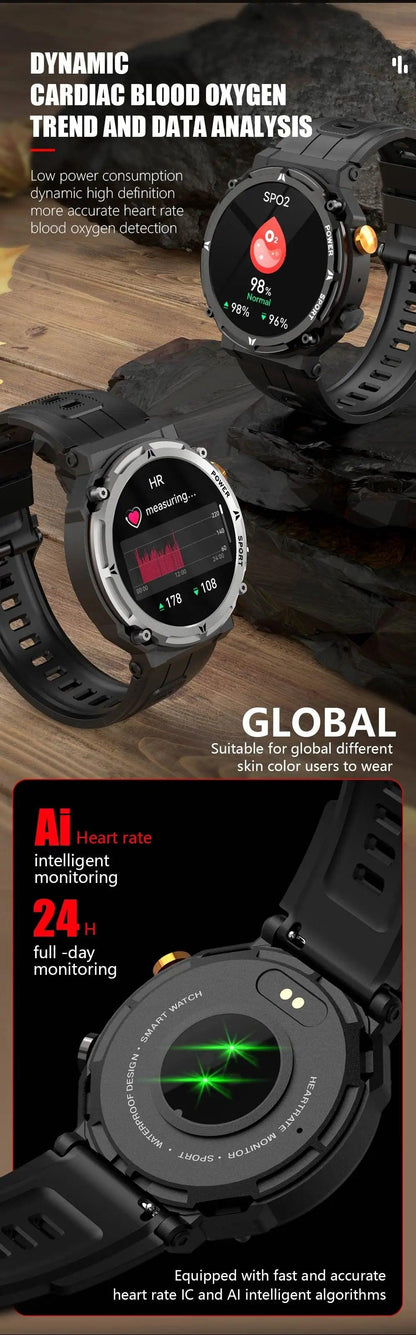 LEMFO Smartwatch Global Version: A Symphony of Power, Style, and Unmatched Innovation Carauana Store