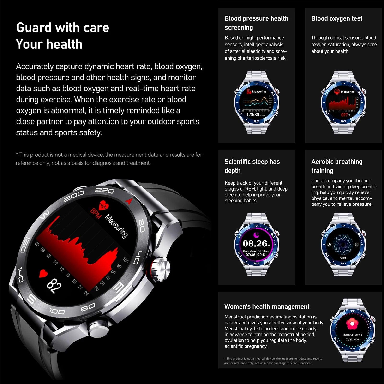 LEMFO smartWatches for men stainless steel|Your Timeless Companion, Now Exclusively Yours! Carauana Store
