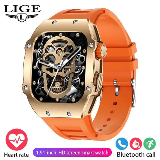 LIGE Smart Watch For Men Waterproof Bluetooth Call Heart Rate Monitor Carauana Store