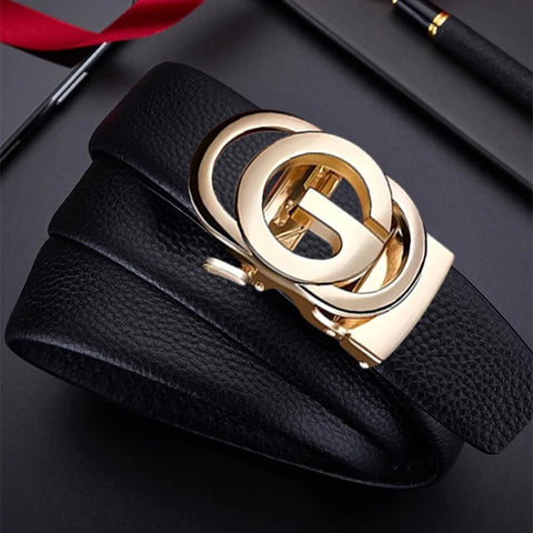 Men’s PU Leather Belt 3.5 cm for Jeans and Trousers