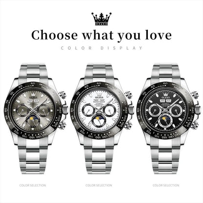 OLEVS Luxury Men's Chronograph Automatic Mechanical Wristwatch-Top Brand Watch Carauana Store