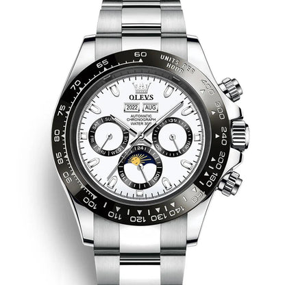 OLEVS Luxury Men's Chronograph Automatic Mechanical Wristwatch-Top Brand Watch Carauana Store