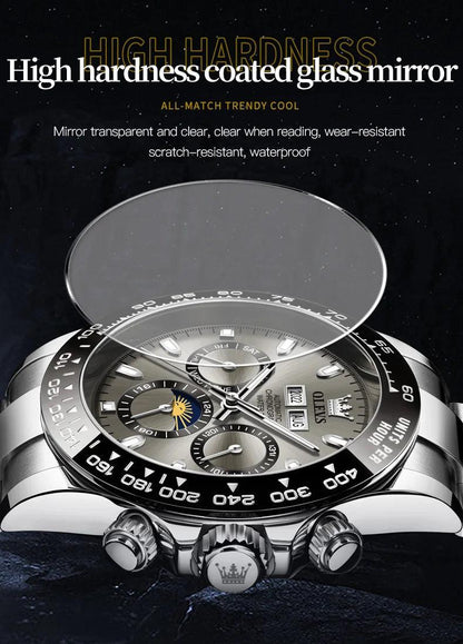 OLEVS Luxury Men's Chronograph Automatic Mechanical Wristwatch-Top Brand Watch Carauana Store