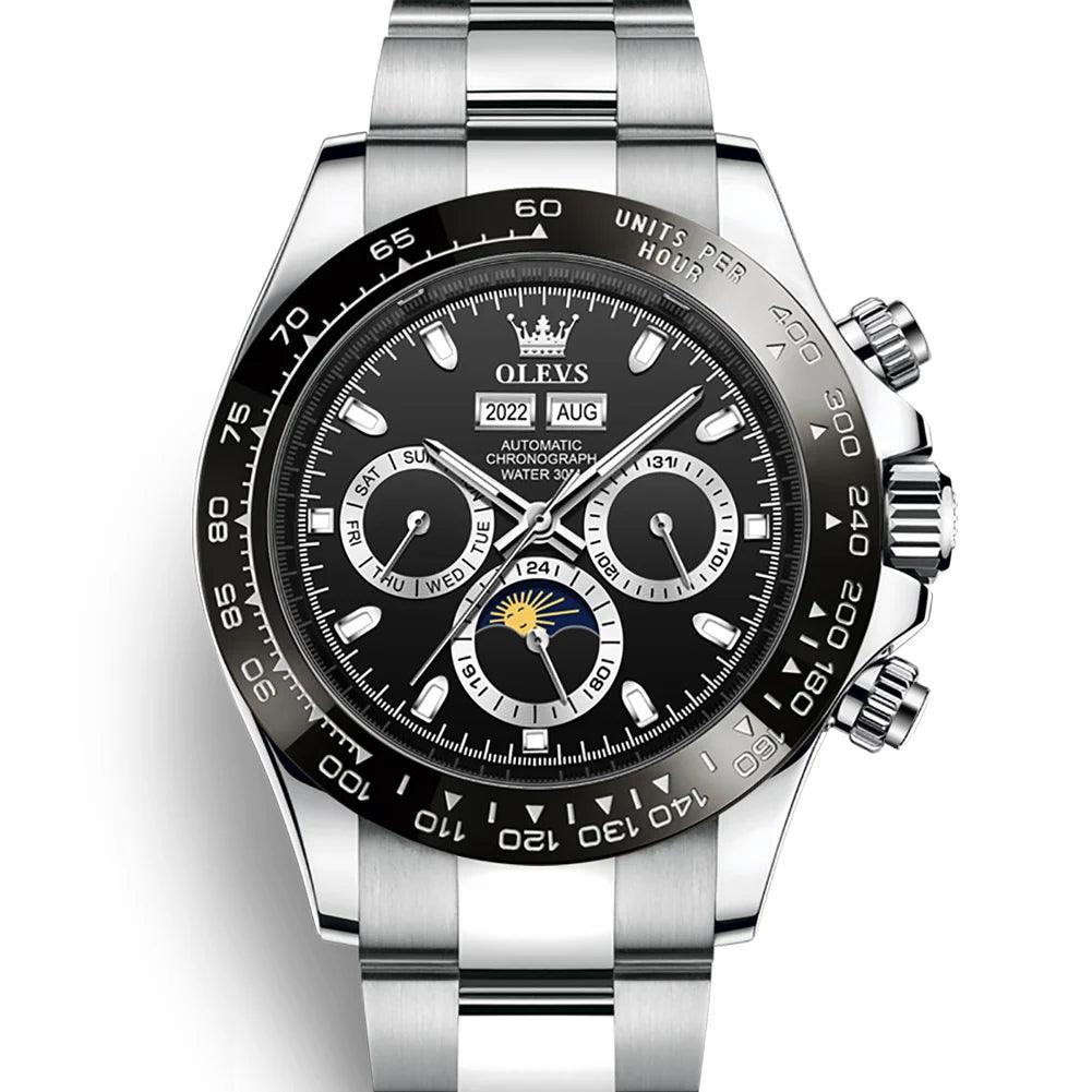 OLEVS Luxury Men's Chronograph Automatic Mechanical Wristwatch-Top Brand Watch Carauana Store