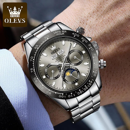 OLEVS Luxury Men's Chronograph Automatic Mechanical Wristwatch-Top Brand Watch Carauana Store