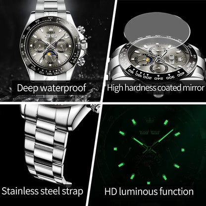 OLEVS Luxury Men's Chronograph Automatic Mechanical Wristwatch-Top Brand Watch Carauana Store