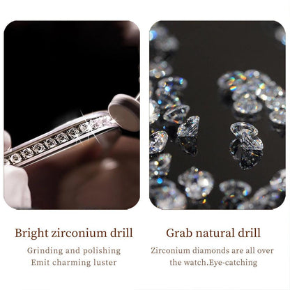 OLEVS Original Diamond Watch for Women Fashion Elegant Stainless Steel Waterproof Quartz Wristwatch Luxury Ladies Dress Watches Carauana Store