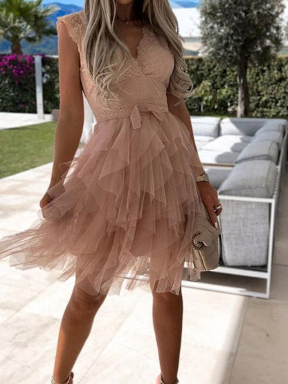 Party Dress Deep V-Neck Carauana Store