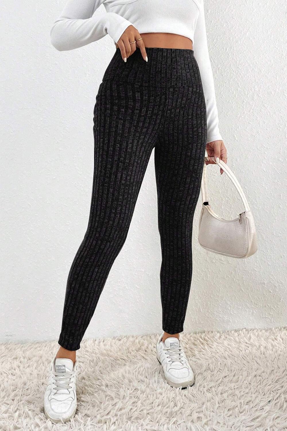 Ribbed High Waist Leggings Carauana Store
