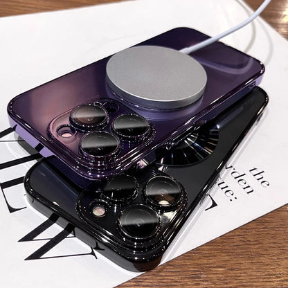 Magnetic Phone Case For iPhone 15 Pro Max 14 Pro Max Plus Case Silicone Soft Cases For iPhone 13 12 14 15 Pro Mini Back Cover Carauana Store