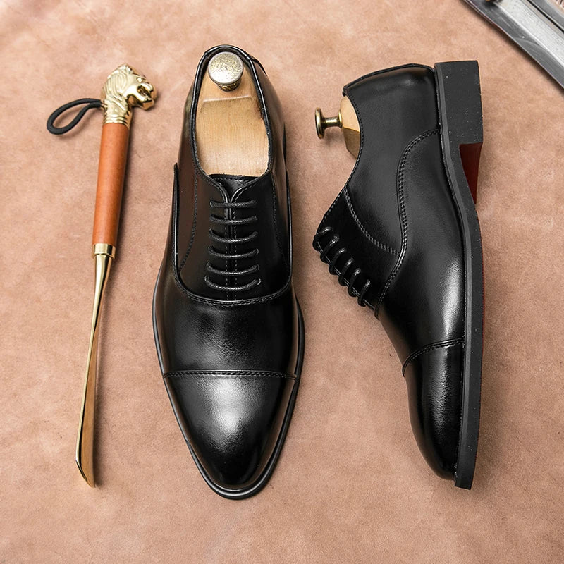 Oxfords Shoes  Business for Men Brown Black