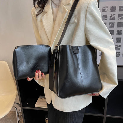 MOODS Retro Shoulder Tote Bag Set For Women