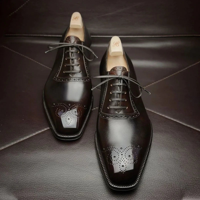 Oxfords Shoes  Business for Men Brown Black