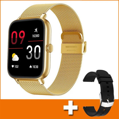 Trosmart Fusion: Where Fashion Meets Functionality in a Timeless Symphony|Smartwatch Golden For Android IOS Unisex Carauana Store