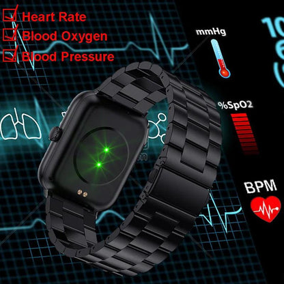 Trosmart Fusion: Where Fashion Meets Functionality in a Timeless Symphony|Smartwatch Golden For Android IOS Unisex Carauana Store