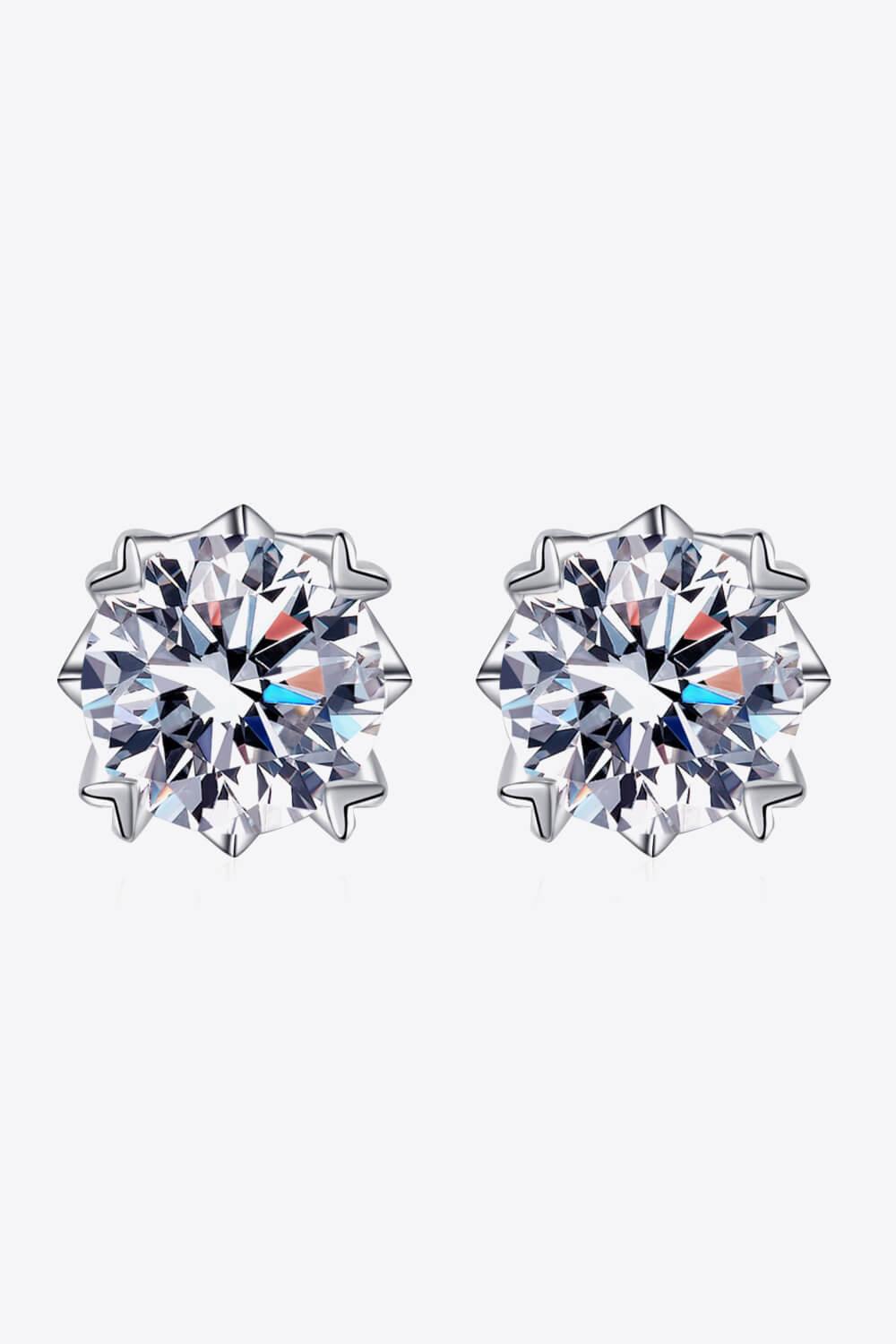 Good Day In My Mind Moissanite Stud Earrings Carauana Store
