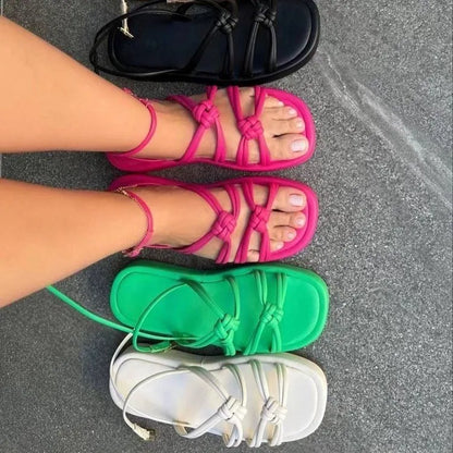 Open Toe Platform Sandals Carauana Store