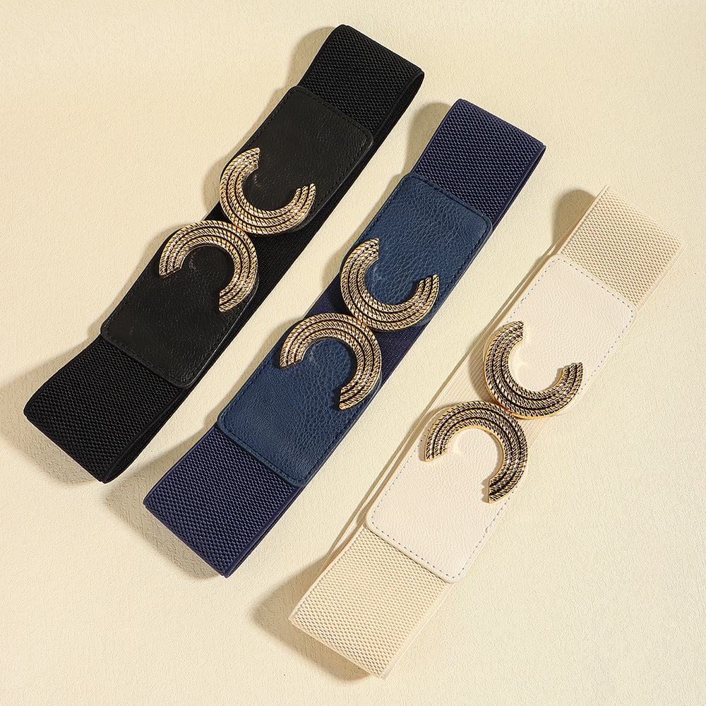 Double C Buckle Elastic Belt Carauana Store