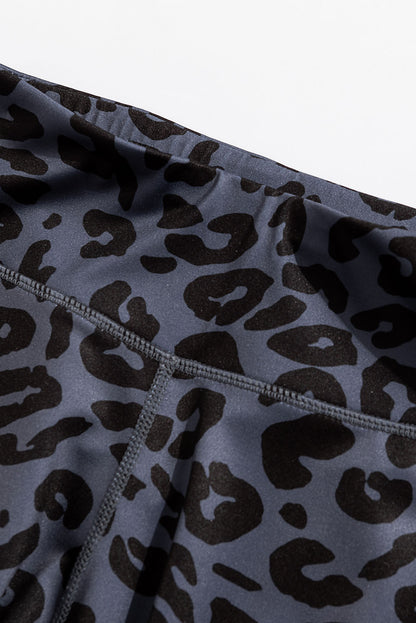 Leopard Cutout Sports Bra and Leggings Set Carauana Store