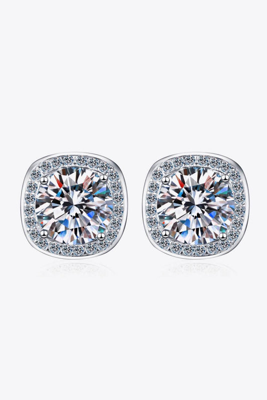 Let Me Love You 1 Carat Moissanite Stud Earrings Carauana Store