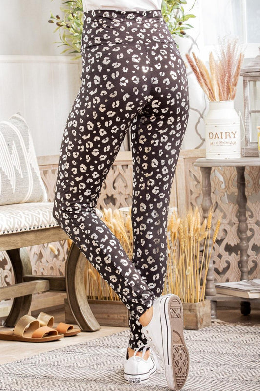 Heimish Full Size Leopard High Waist Leggings Carauana Store