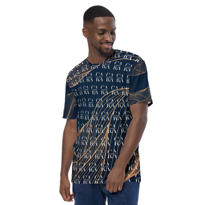CaRaUaNa Men's t-shirt blue gold