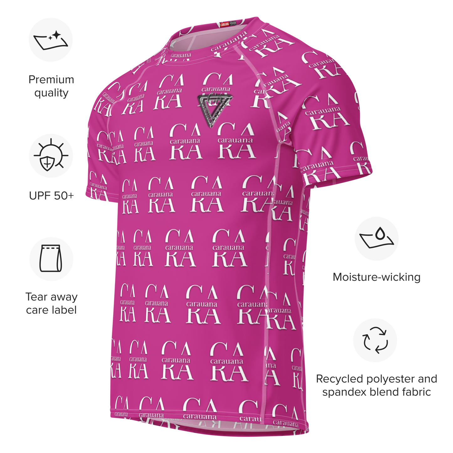 Original CaRaUaNa Rash Guard - Medium Red Violet Carauana Store