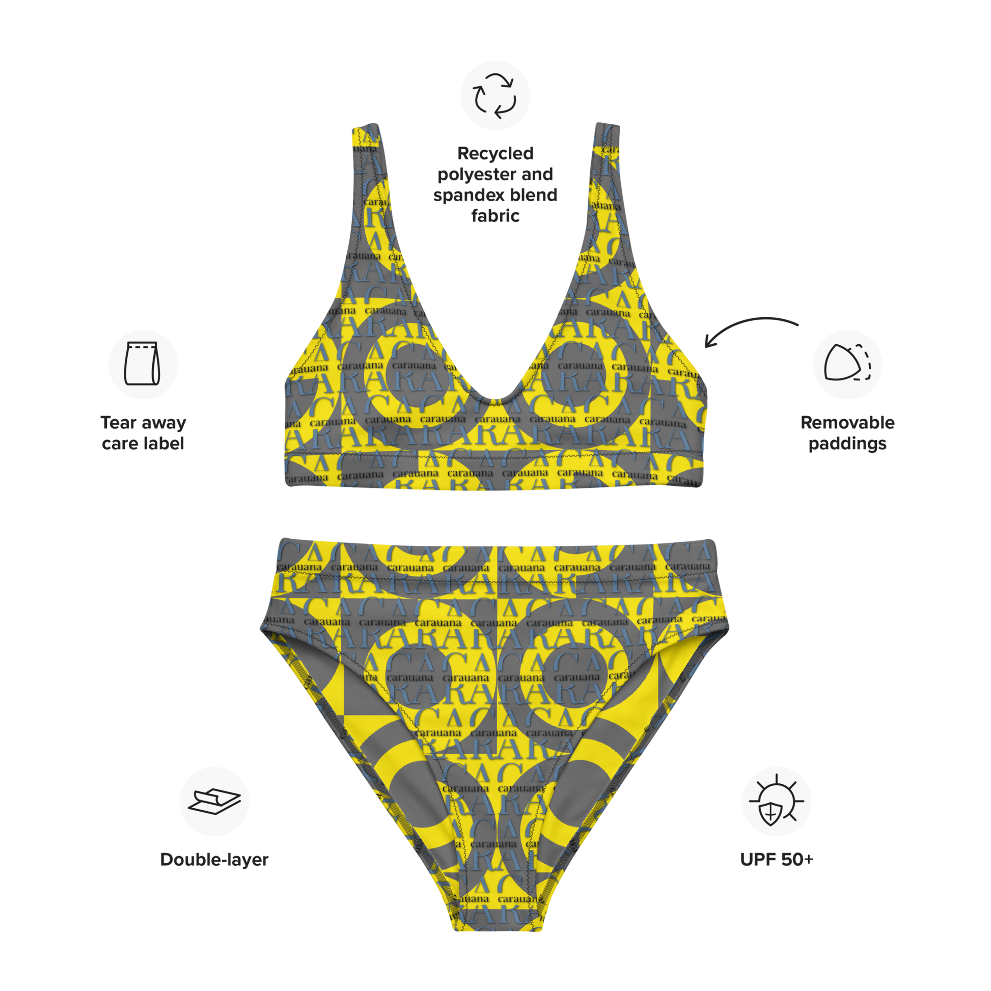 Original CaRaUaNa Costume Sets Grey Yellow