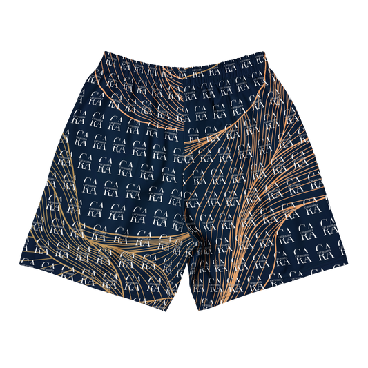 CaRaUaNa Athletic Shorts Unisex blue gold Carauana Store