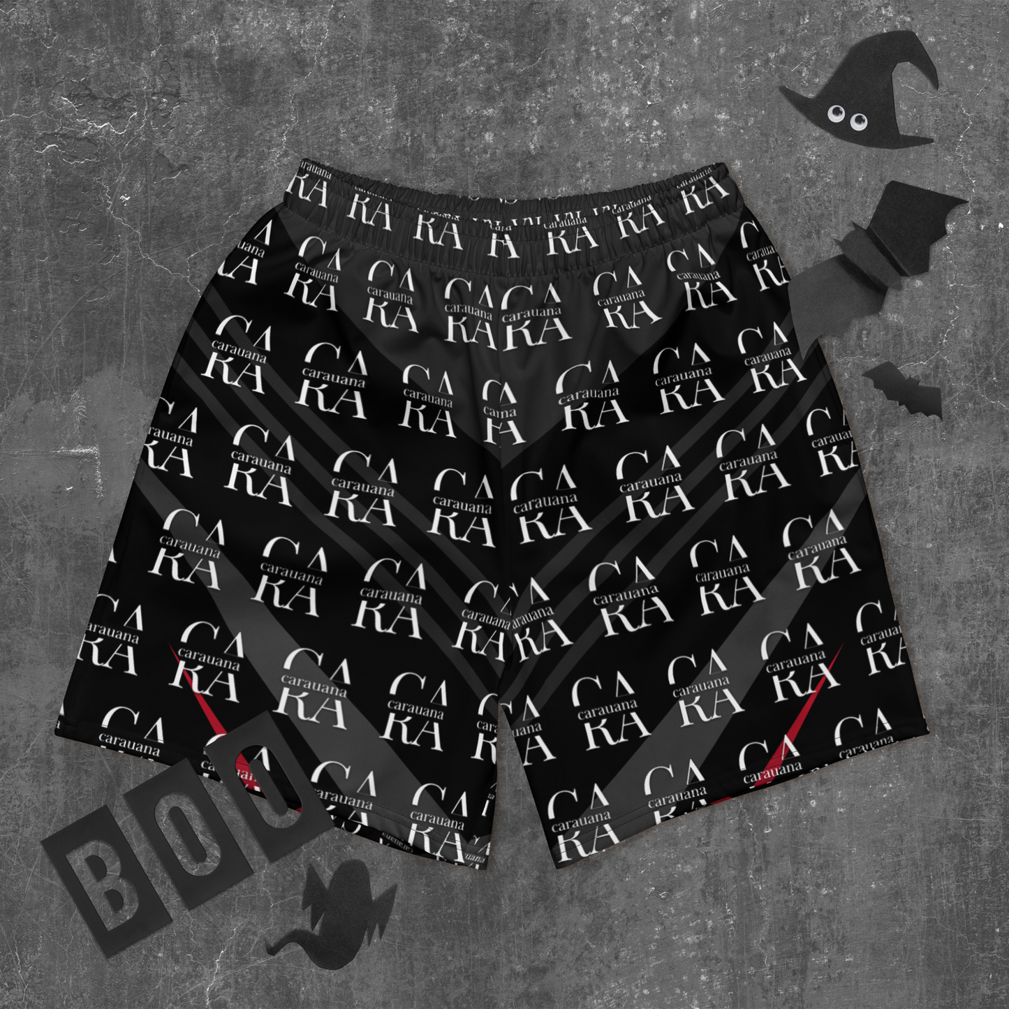 CaRaUaNa Athletic Shorts Unisex black Elegant