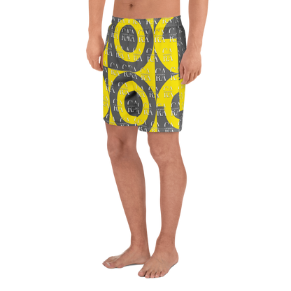 CaRaUaNa Athletic Shorts Unisex Yellow Carauana Store