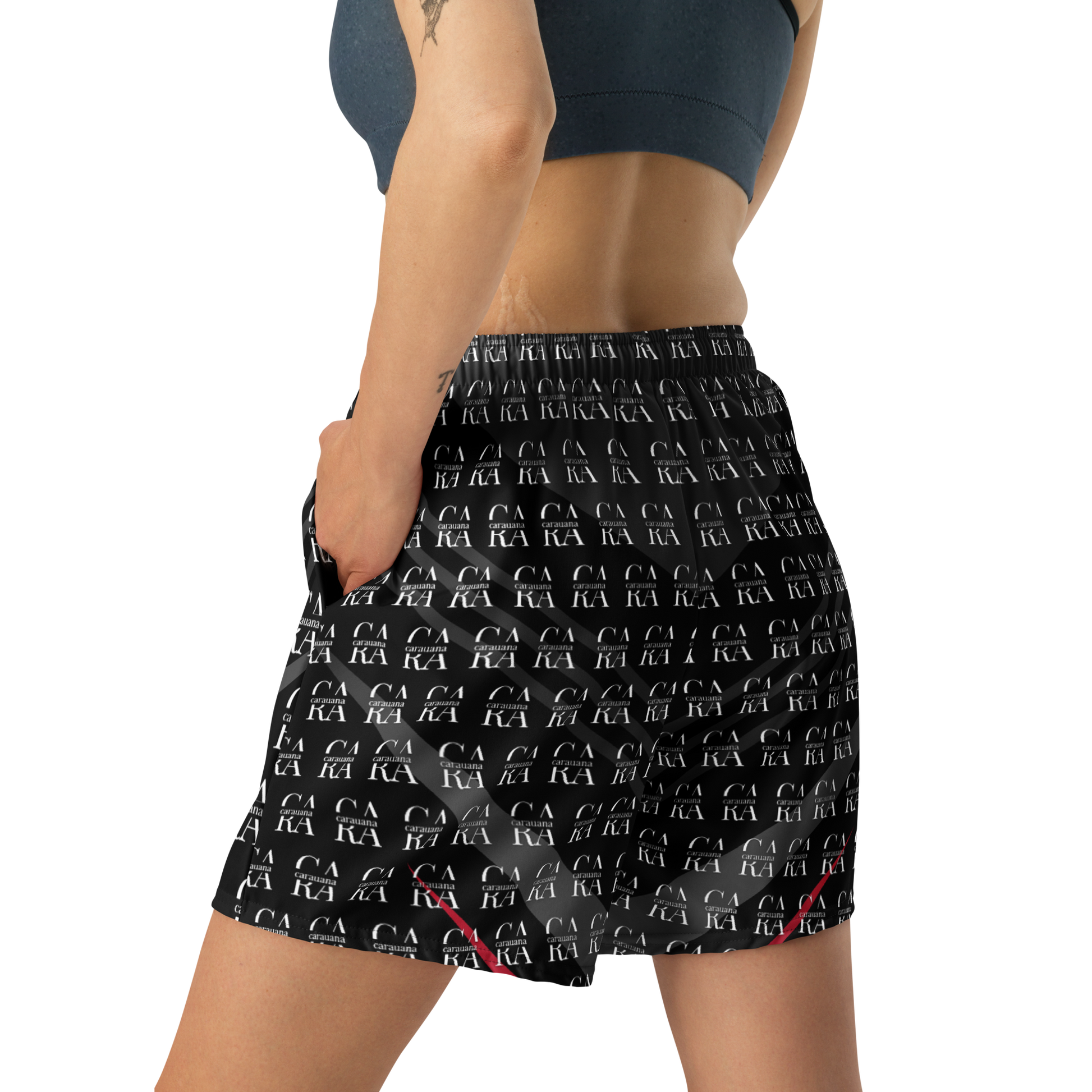 CaRaUaNa Athletic Shorts Unisex black Elegant