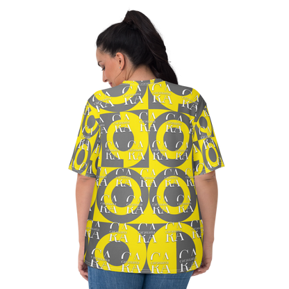 CaRaUaNa Women's T-shirt Grey Yellow Carauana Store
