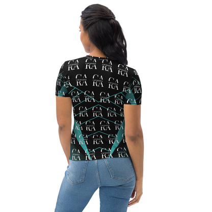 Women's T-shirt black Green Famous Carauana Store