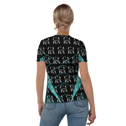 Women's T-shirt black Green Famous Carauana Store
