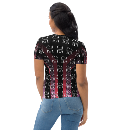 Women's T-shirt black Pink Carauana Store