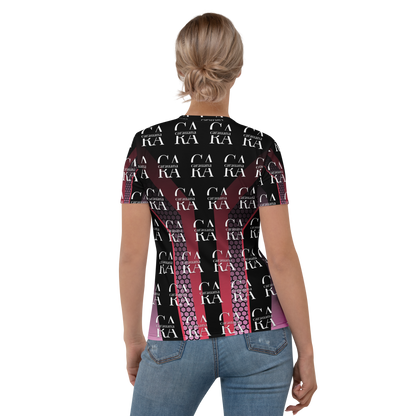 Women's T-shirt black Pink Carauana Store