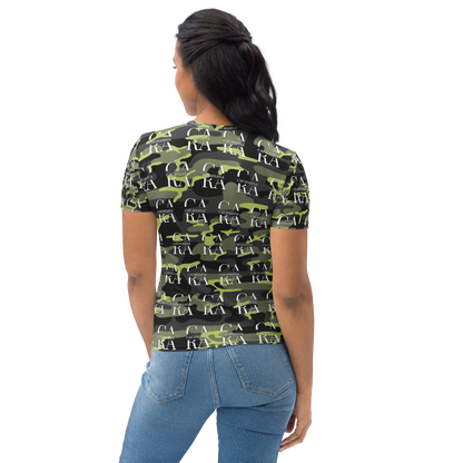 Women's T-shirt Green ARMY Carauana Store