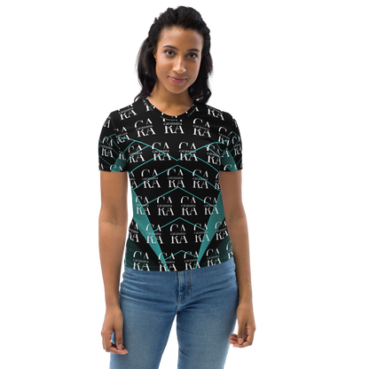 Women's T-shirt black Green Famous Carauana Store