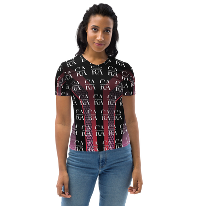 Women's T-shirt black Pink Carauana Store