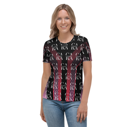 Women's T-shirt black Pink Carauana Store