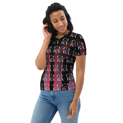 Women's T-shirt black Pink Carauana Store