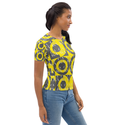 CaRaUaNa Women's T-shirt Grey Yellow Carauana Store