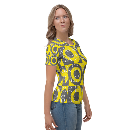 CaRaUaNa Women's T-shirt Grey Yellow Carauana Store