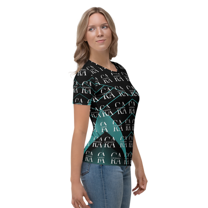 Women's T-shirt black Green Famous Carauana Store