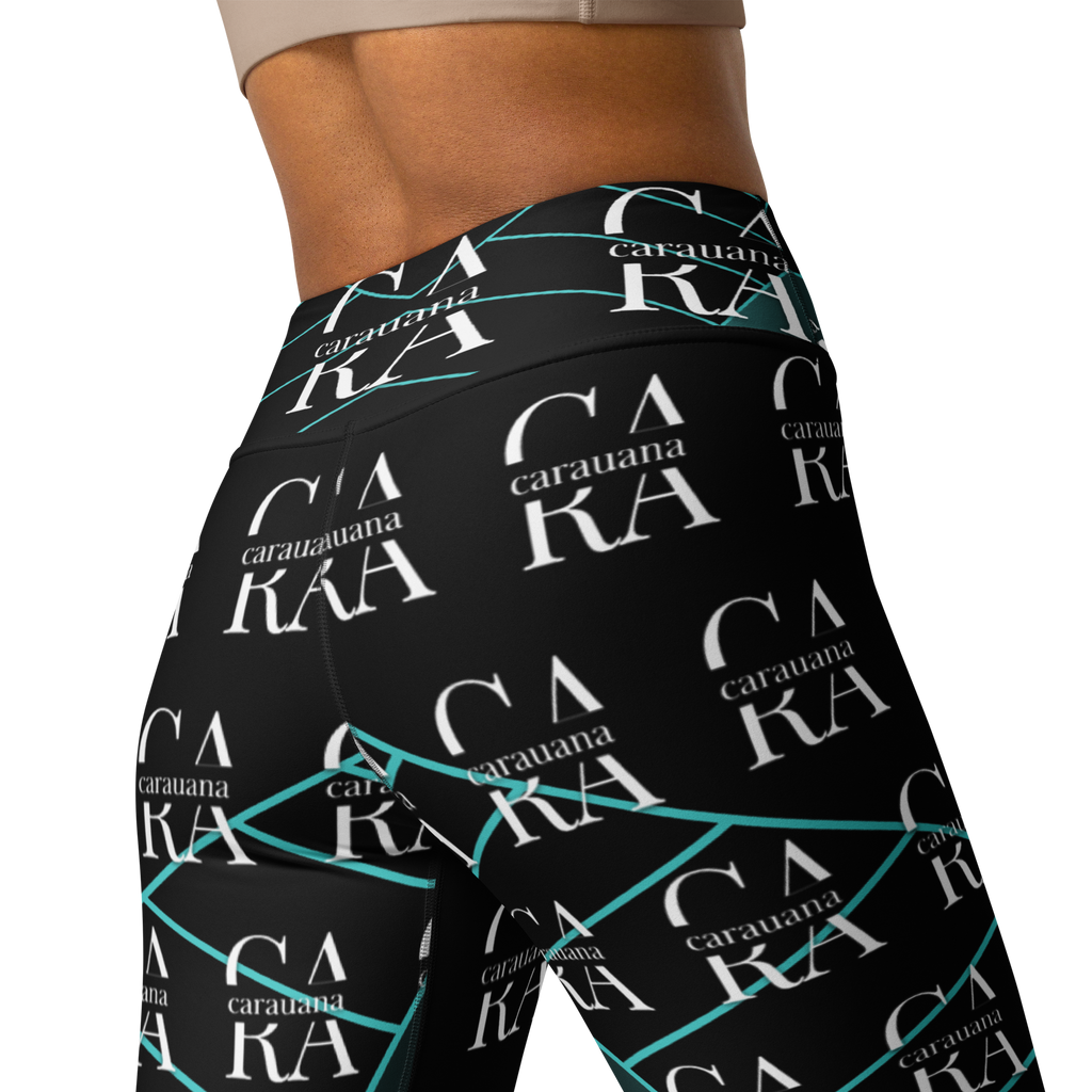 CaRaUaNa Leggings SPORT black Green Famous Carauana Store