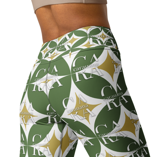 CaRaUaNa Leggings SPORT Pattern Green Carauana Store